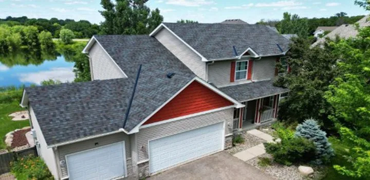 Asphalt shingle roofing installed by a roofing contractor in Farmington MN