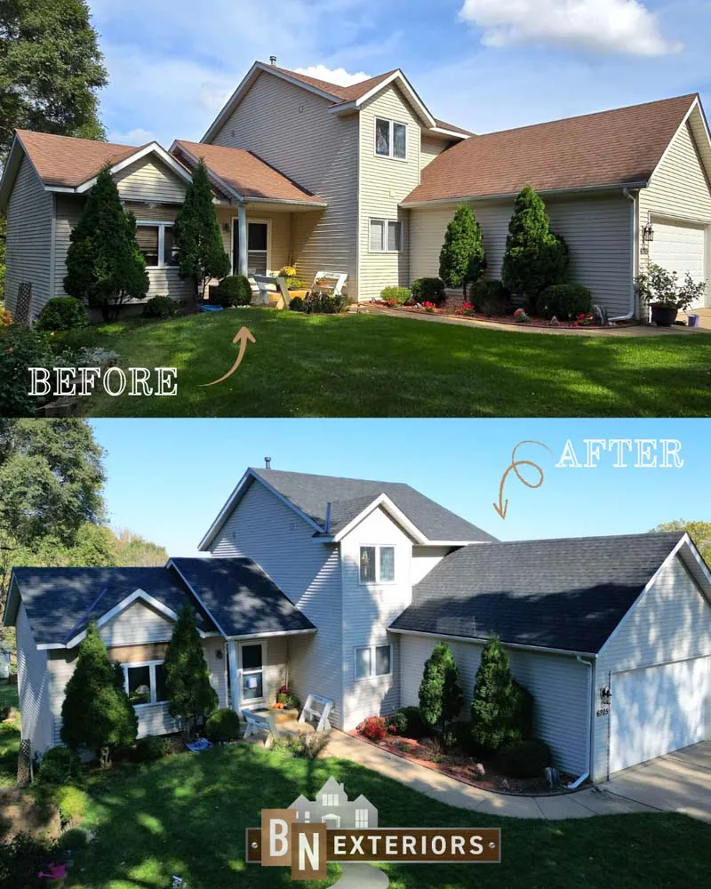 Exterior restoration project finished in Eagan, MN by BN Exteriors