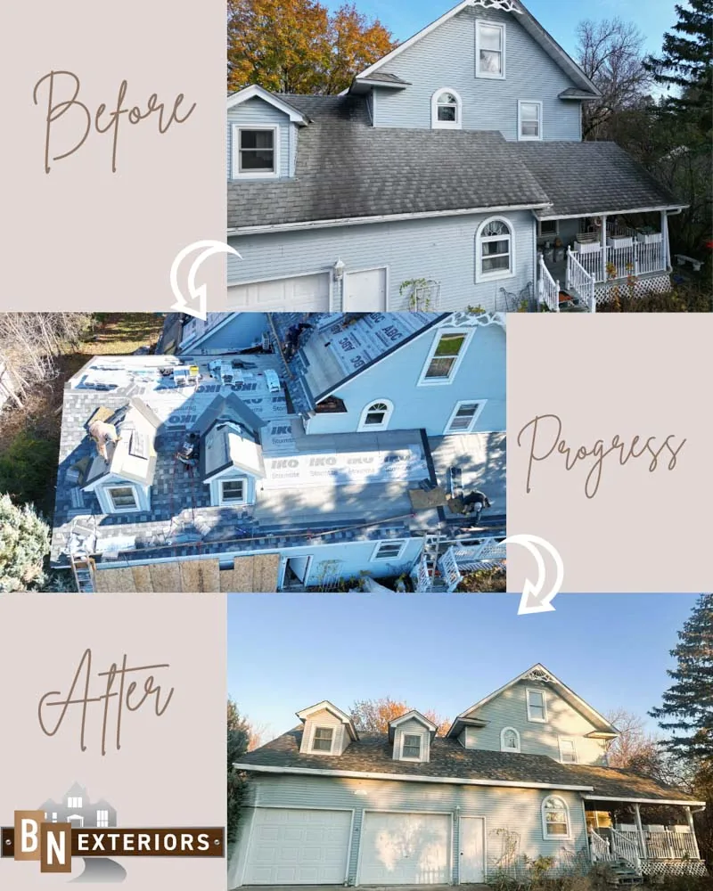 Home restoration and storm damage repair in Rosemount, MN by BN Exteriors