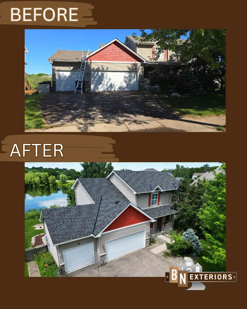 Exterior restoration project finished in Rosemount, MN by BN Exteriors
