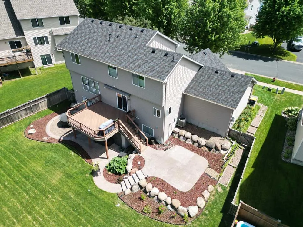 Completed roof replacement on a home in Eagan, MN by BN Exteriors