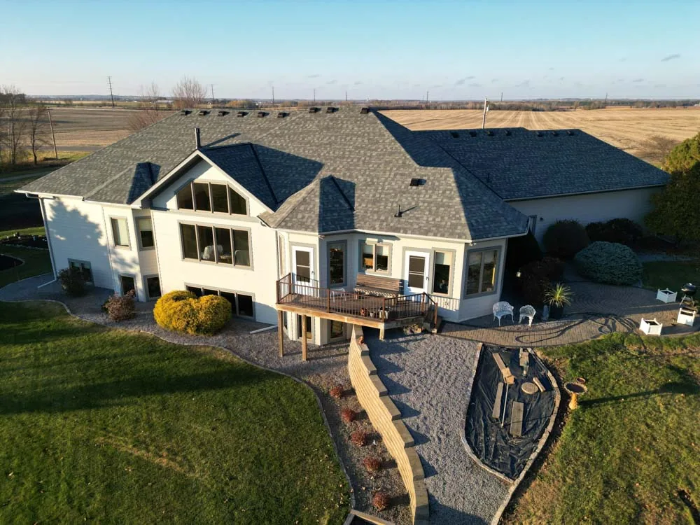 Storm damage roof replacement by a roofing contractor in Farmington MN