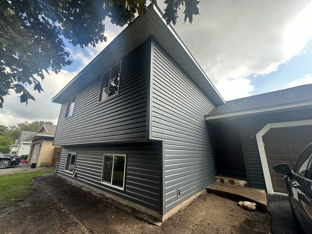 New siding installation on a Faribault, MN house by BN Exteriors